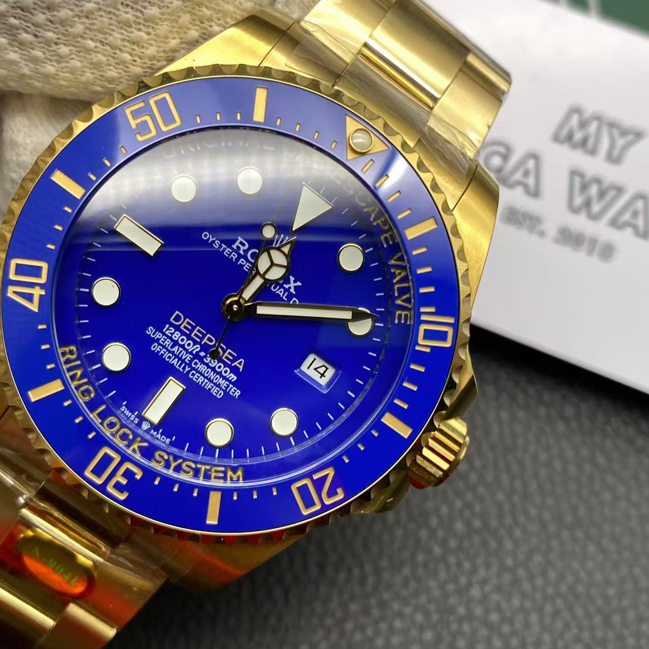 2024 Replica Rolex Deepsea Gold with Blue Dial (+ Video )