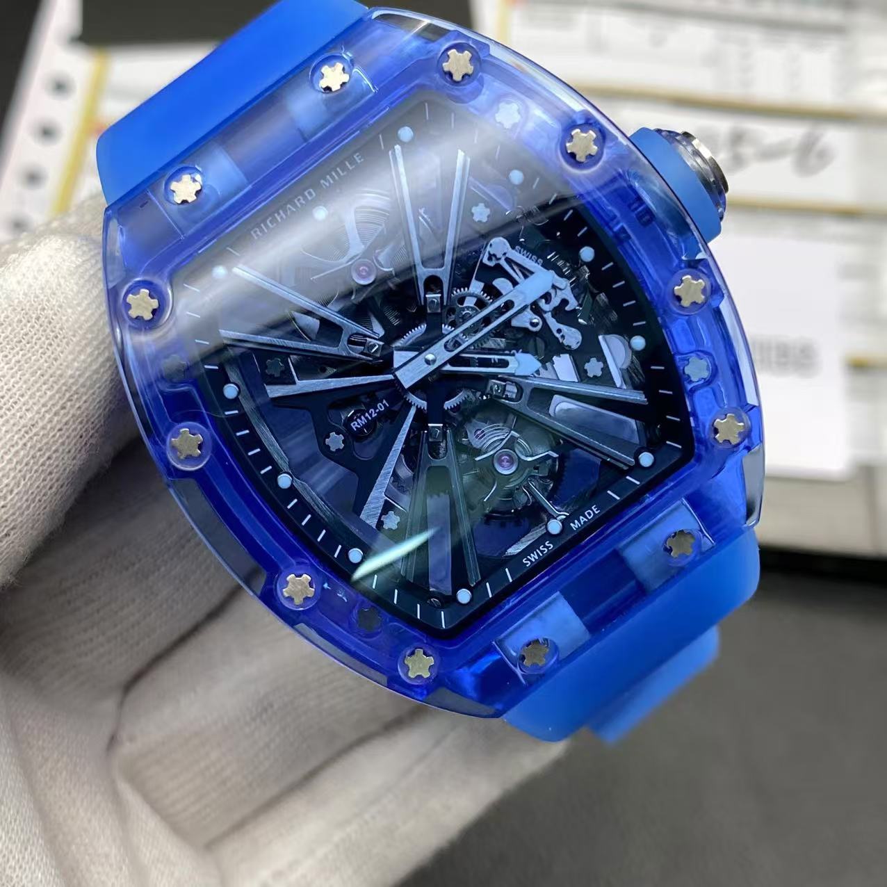 Richard Mille super Swiss clone 12-01 (+ Video )