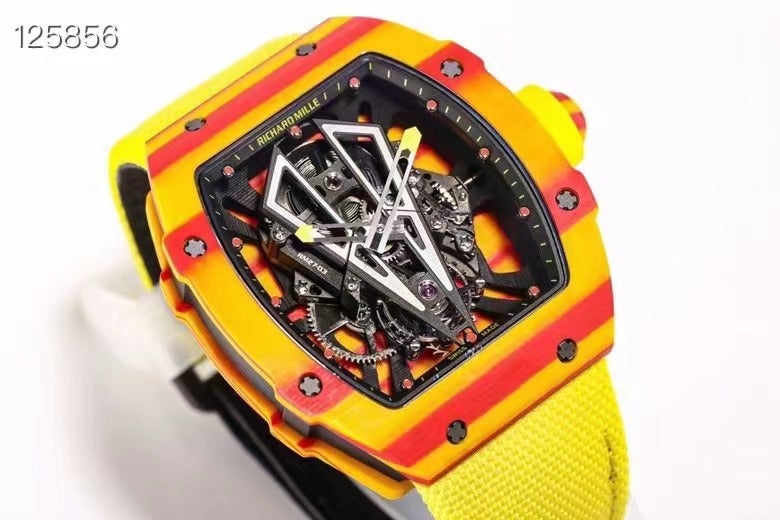 Richard Mille Replica 27-03 Real Tourbillon Real Carbon Movement Swiss Clone - IP Empire Replica Watches