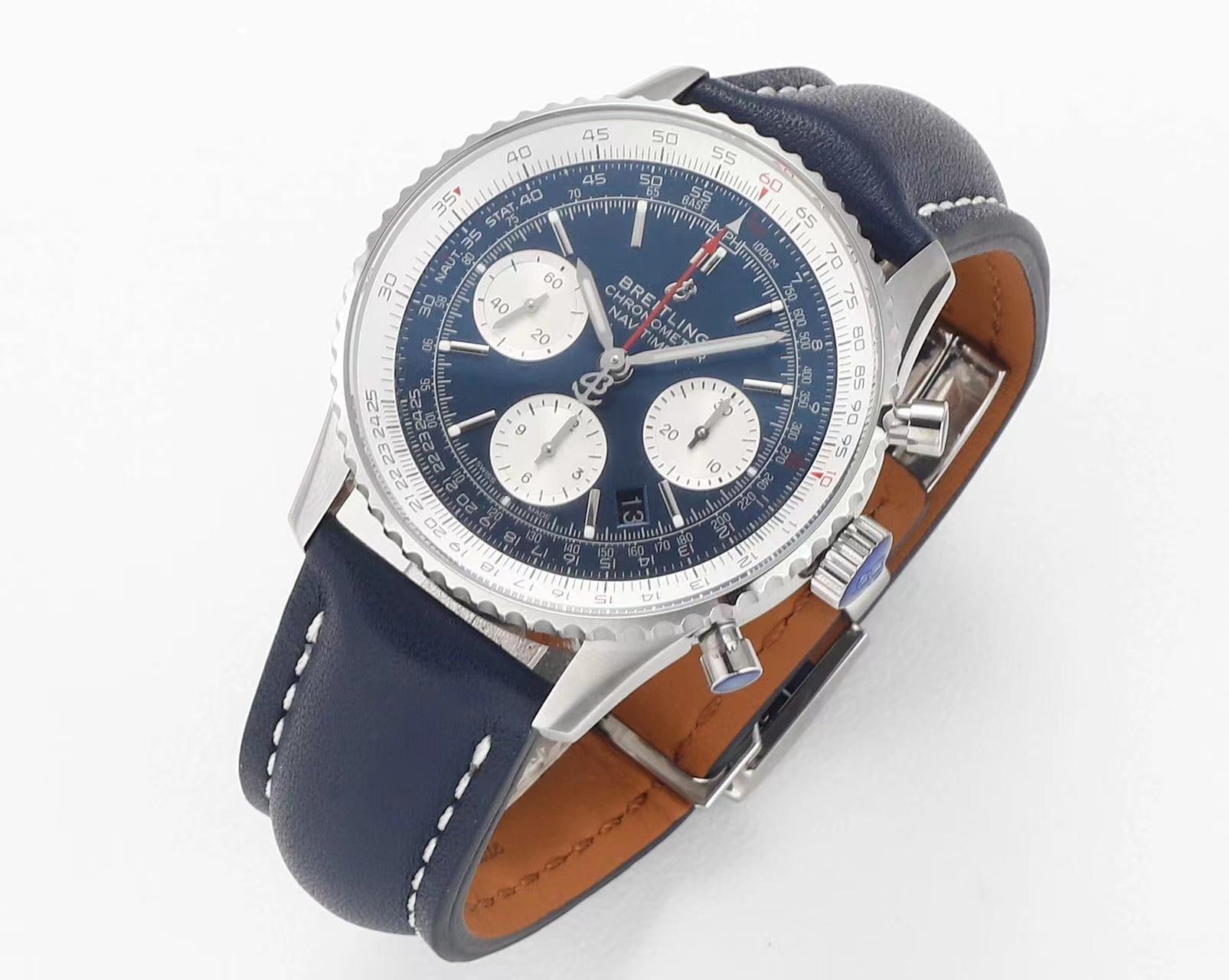 Breitling Navitimer Swiss Replica Watch in Blue Dial- Mirror Replica Watch - IP Empire Replica Watches