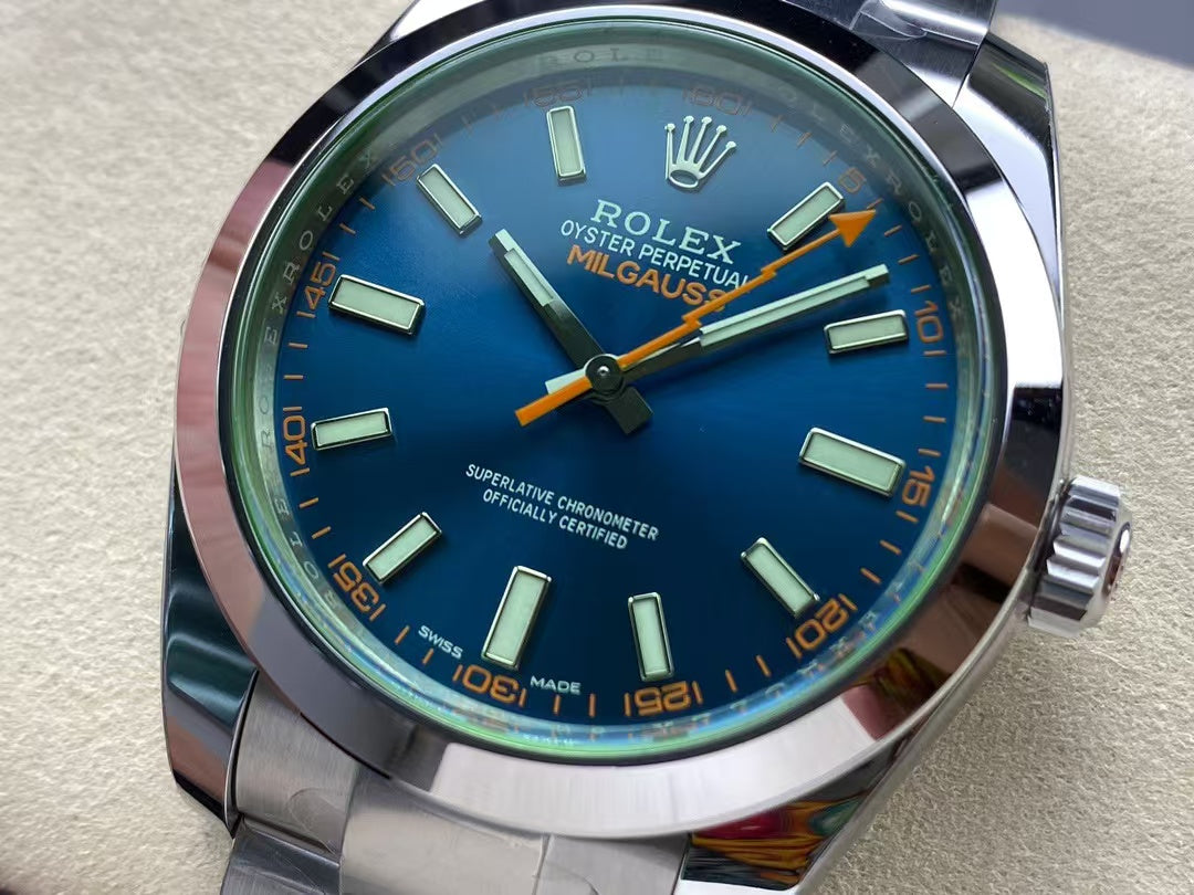 Rolex Milgauss 116400.2 Men Blue 40MM