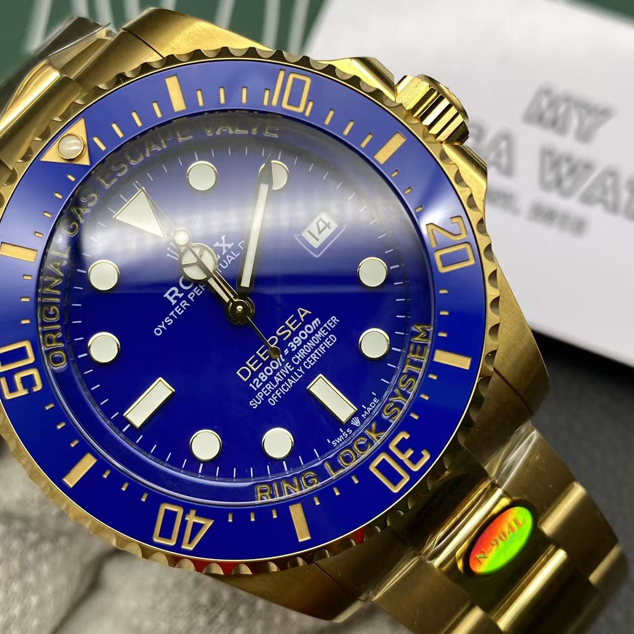 2024 Replica Rolex Deepsea Gold with Blue Dial (+ Video )