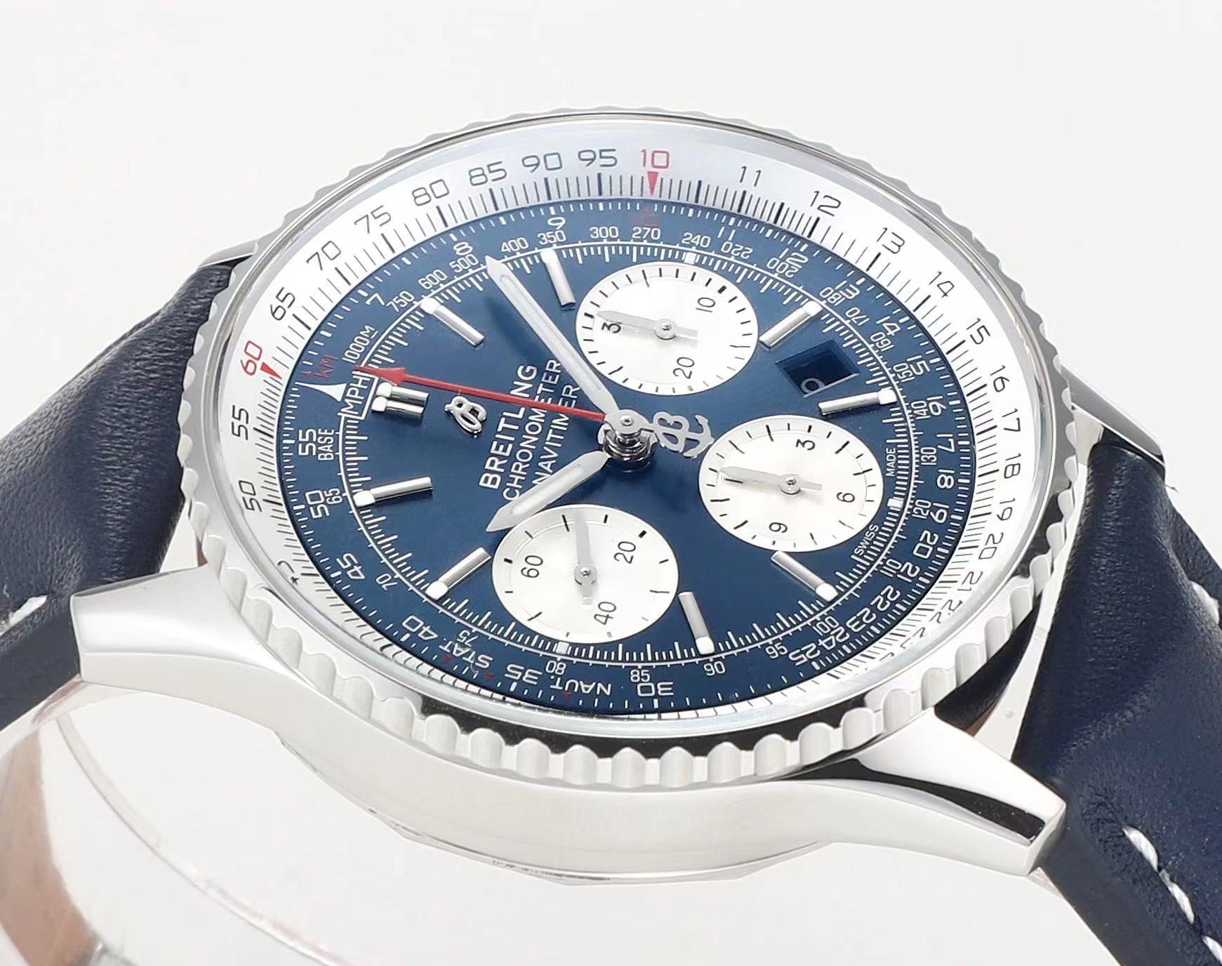 Breitling Navitimer Swiss Replica Watch in Blue Dial- Mirror Replica Watch - IP Empire Replica Watches