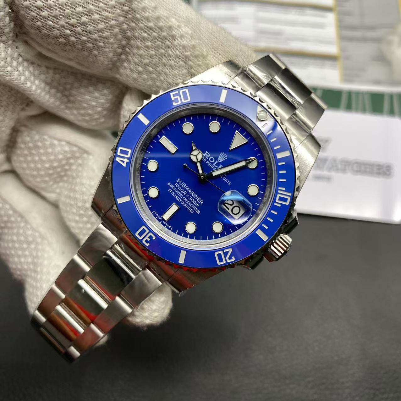 Replica Rolex Submariner - Silver/Blue