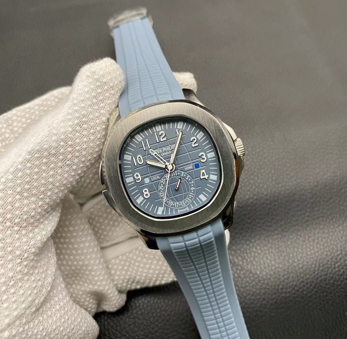 2024 The Denim Blue Patek Philippe Aquanaut Travel Time 5164G