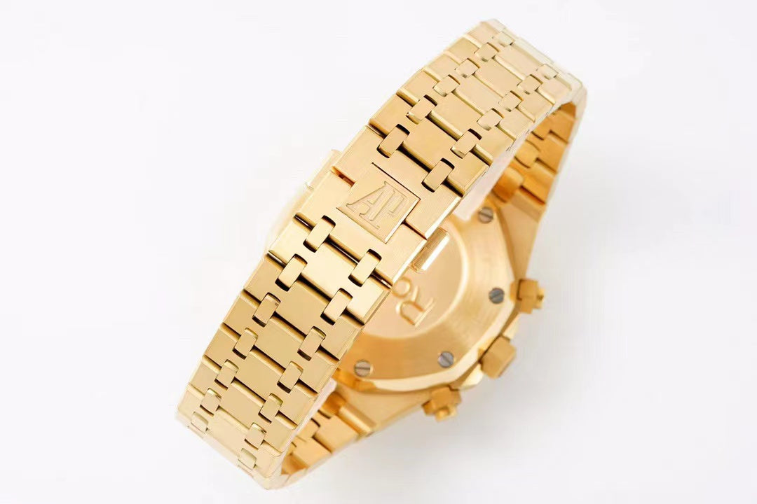 Replica Royal Oak - Gold/Black Chronograph - IP Empire Replica Watches