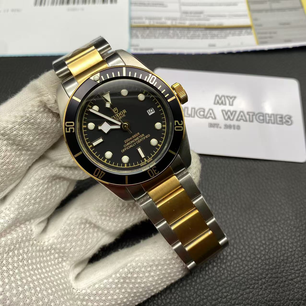 Tudor Heritage Black Bay 79733N - 41 mm Steel Replica