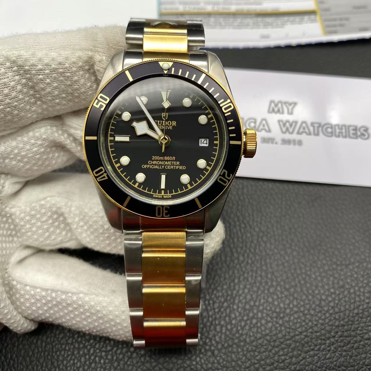 Tudor Heritage Black Bay 79733N - 41 mm Steel Replica