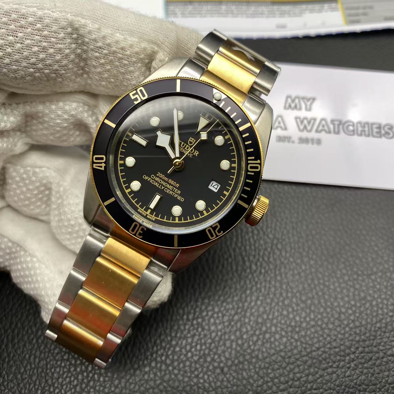 Tudor Heritage Black Bay 79733N - 41 mm Steel Replica