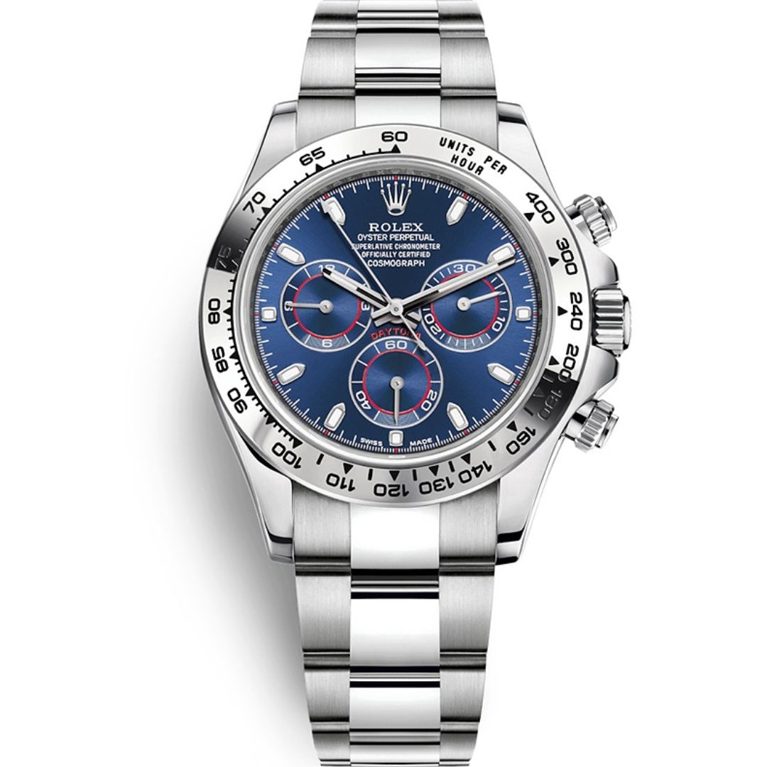 Rolex Daytona White Gold Blue Dial Replica