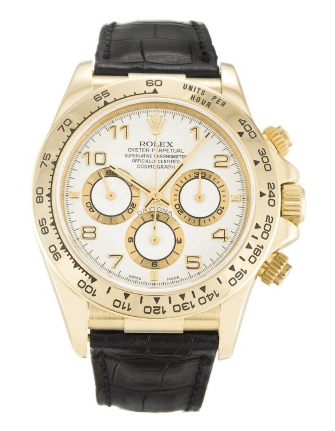 Rolex Daytona Gold with Leather Strap Replica