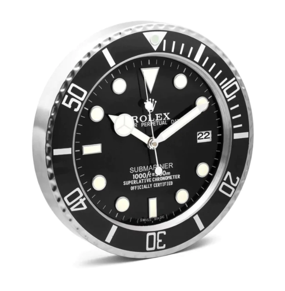 Rolex Submariner Wall Clock｜Black Style - IP Empire Replica Watches