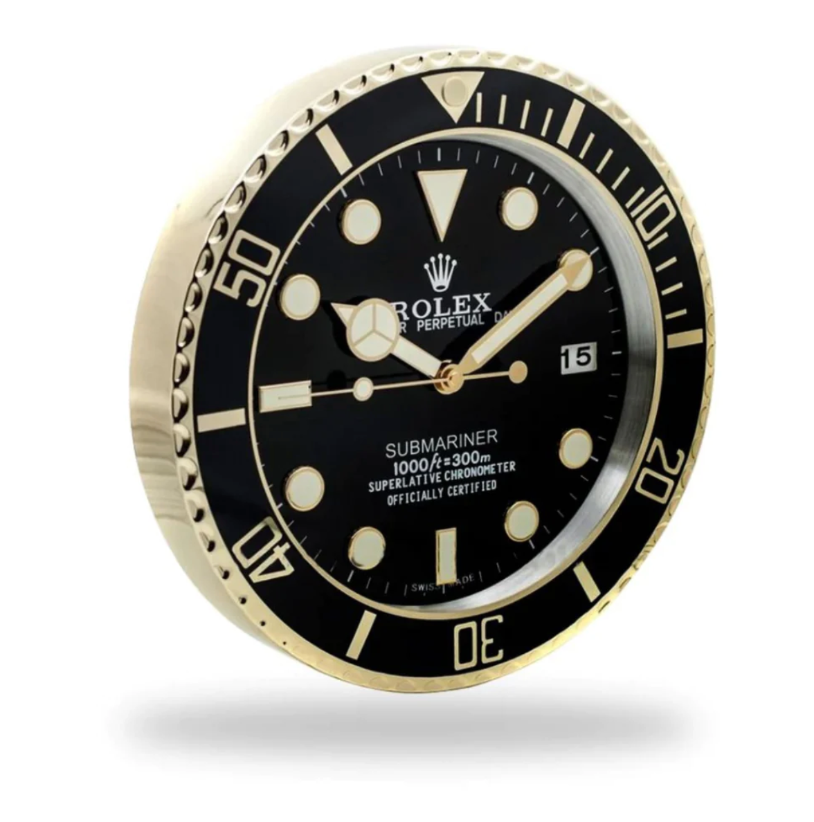 Rolex Submariner Gold Wall Clock - IP Empire Replica Watches