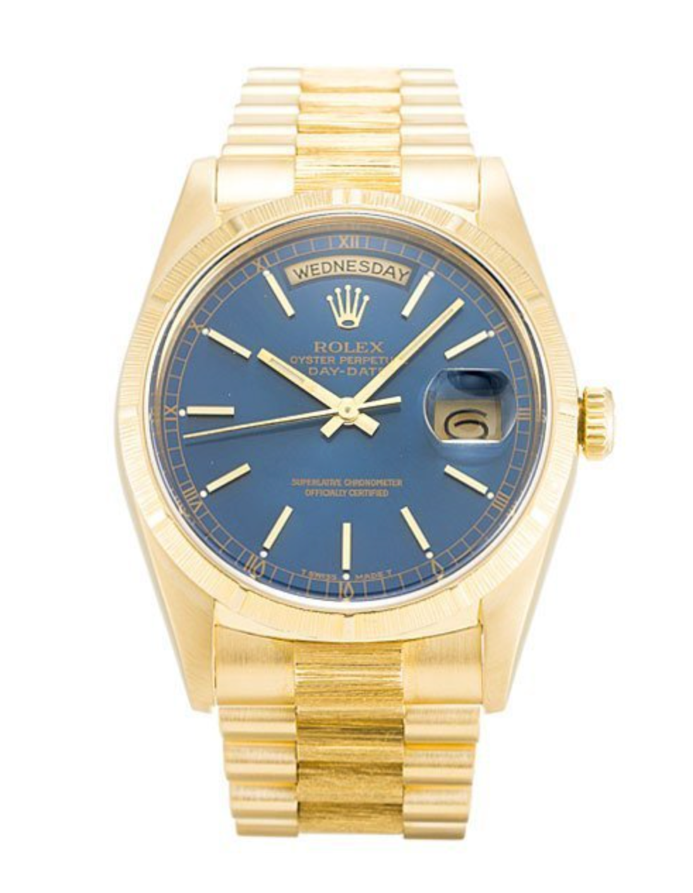 Replica Rolex Day-Date Gold with Blue Dial