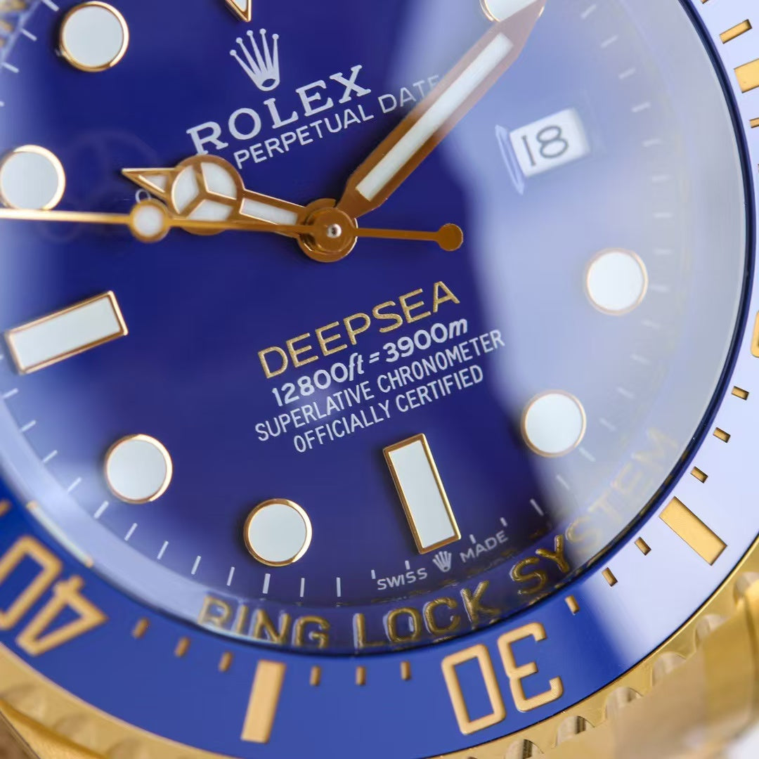 2024 Replica Rolex Deepsea Gold with Blue Dial (+ Video )