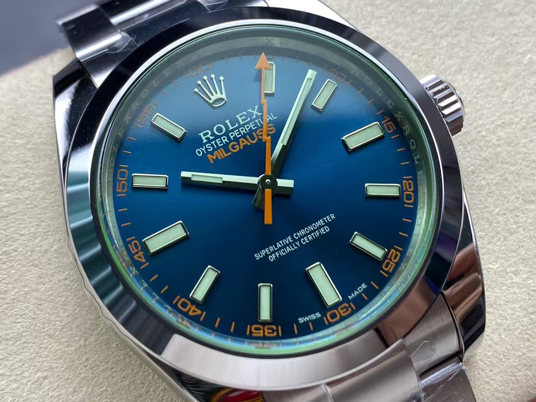 Rolex Milgauss 116400.2 Men Blue 40MM