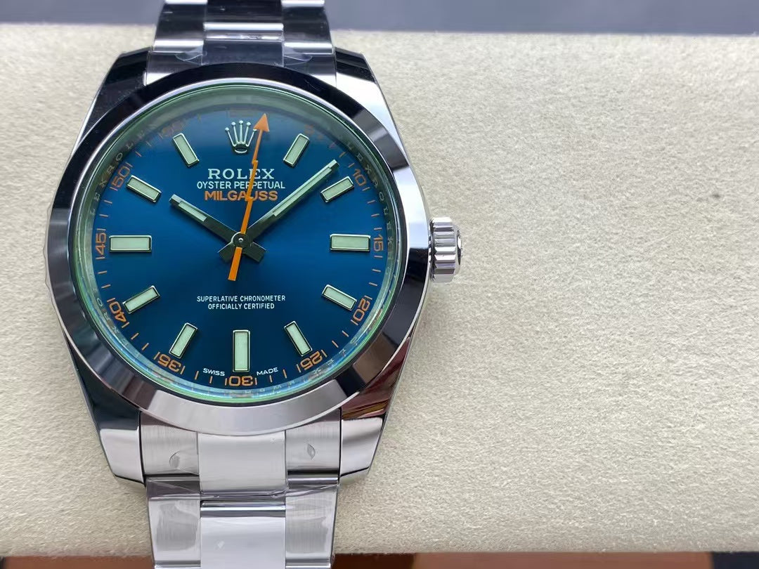 Rolex Milgauss 116400.2 Men Blue 40MM