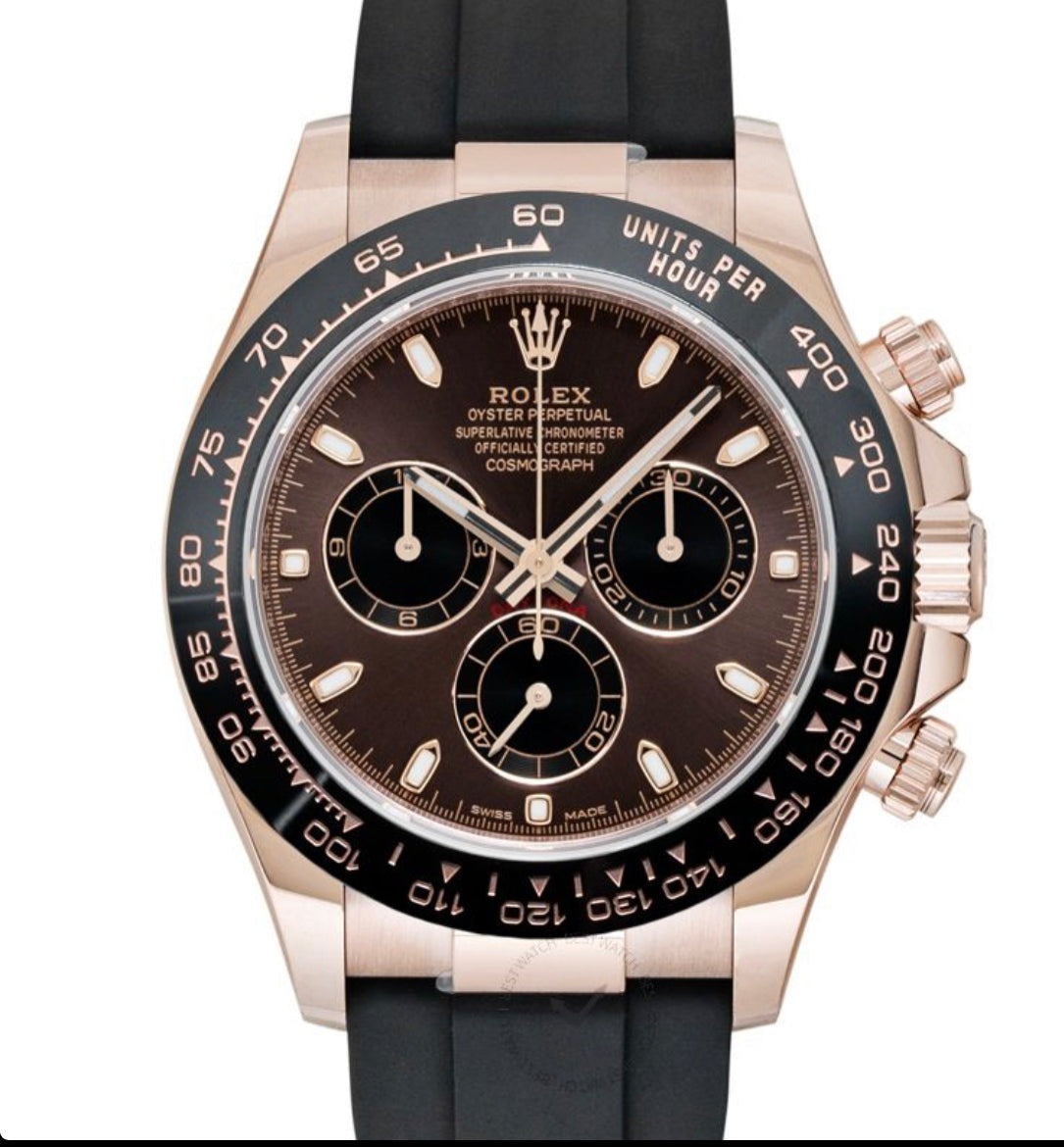 Replica Rolex Cosmograph Daytona Everose Gold Automatic Brown Chocolate Dial Mens Watch - IP Empire Replica Watches