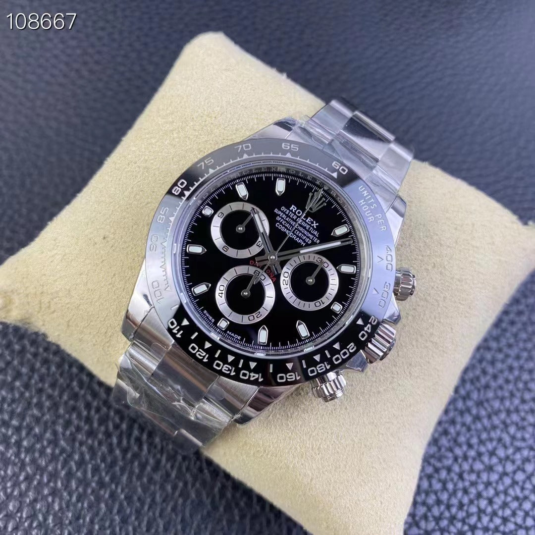 Replica Rolex Cosmograph Daytona Men's Black Dial Watch 116500LN - IP Empire Replica Watches