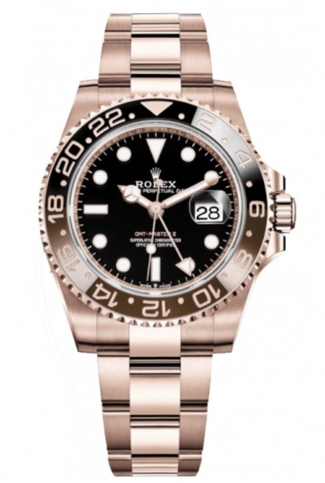 Replica Rolex GMT 2 Rose gold