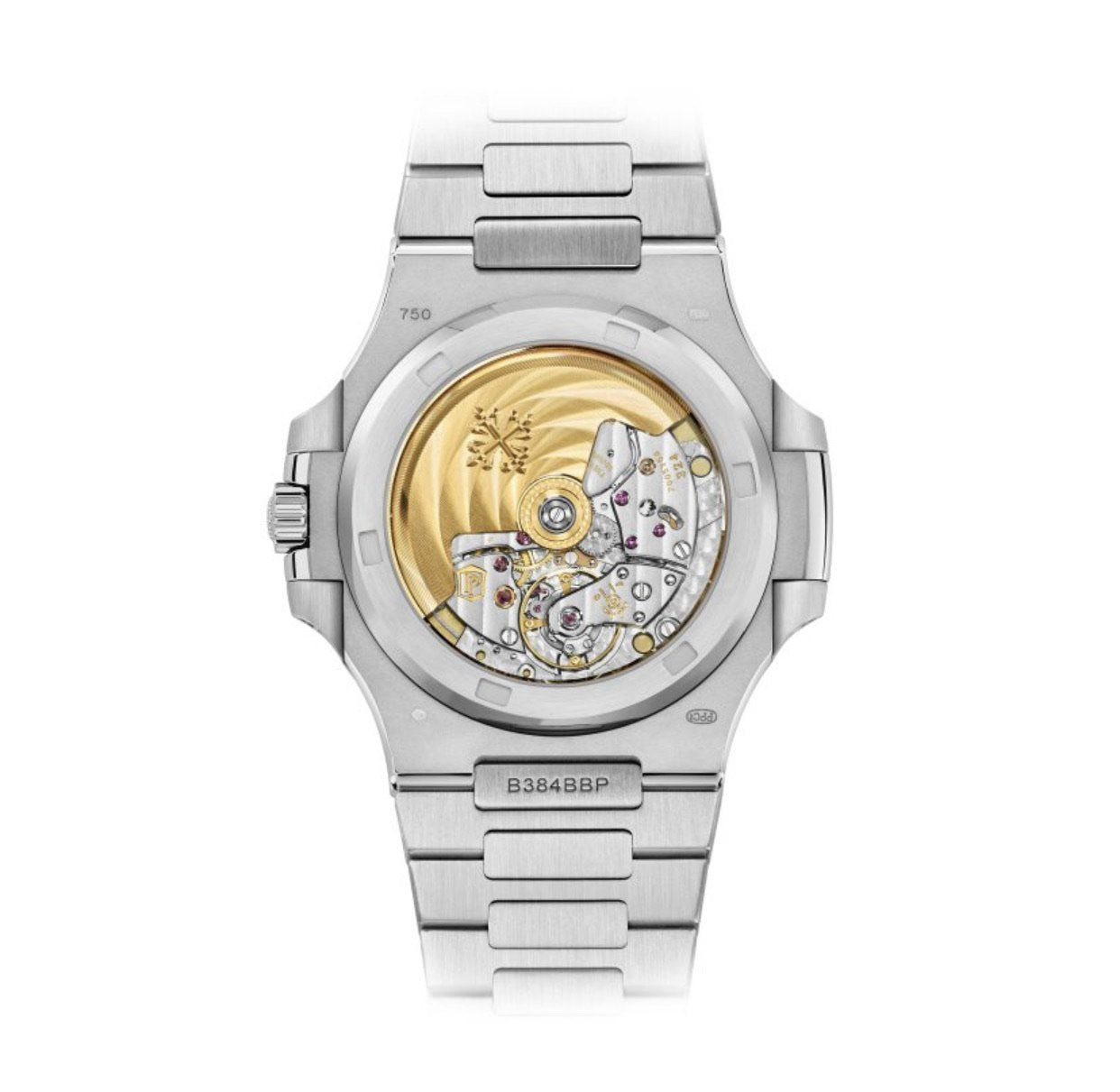 Swiss made Best Replica Patek Philippe Nautilus Jumbo 5719/10G-010 DM Stainless Steel & Diamonds Diamond Dial Swiss 324SC - Replica Swiss Clones Watches